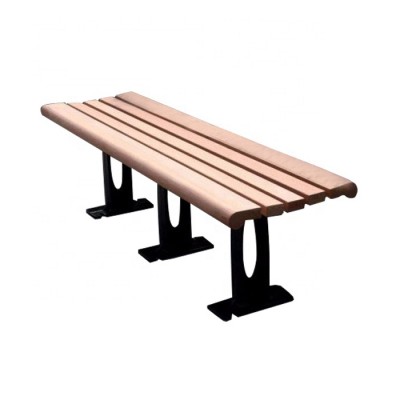 178252 waterproof composite wood bench for public park