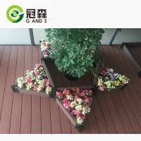 wpc planter customized outdoor decorative WPC flower box